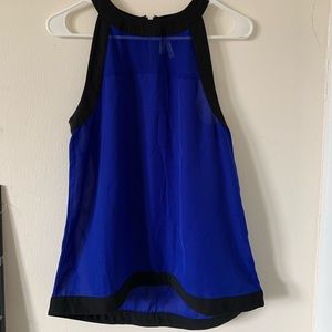 Sheer sleeveless blouse